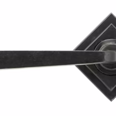 External Beeswax Avon Round Lever on Rose Set (Square) - Image 3