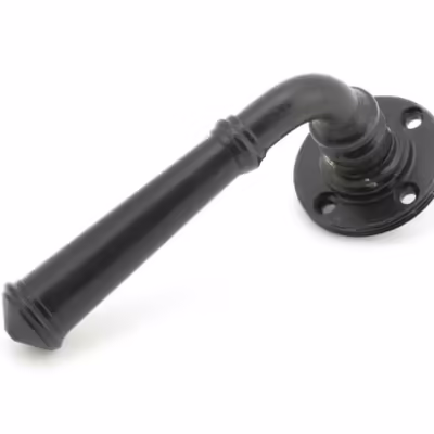 External Beeswax Regency Lever on Rose Set (Art Deco) - Image 3