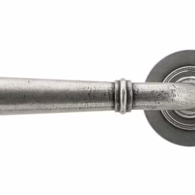 Pewter Regency Lever on Rose Set (Plain) - Image 2