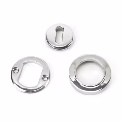 Polished Chrome Round Escutcheon (Plain) - Image 3