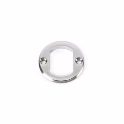 Polished Chrome Round Escutcheon (Plain) - Image 4