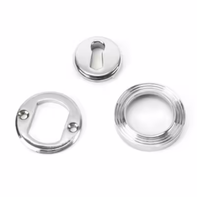Polished Chrome Round Escutcheon (Beehive) - Image 3