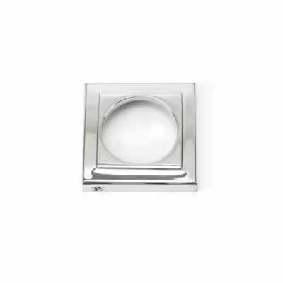 Polished Chrome Round Escutcheon (Square) - Image 3