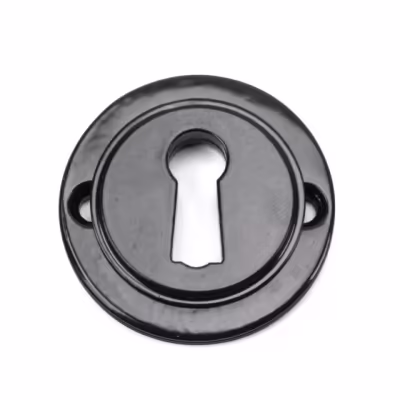 Black Round Escutcheon (Plain) - Image 4