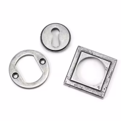 Pewter Round Escutcheon (Square) - Image 4