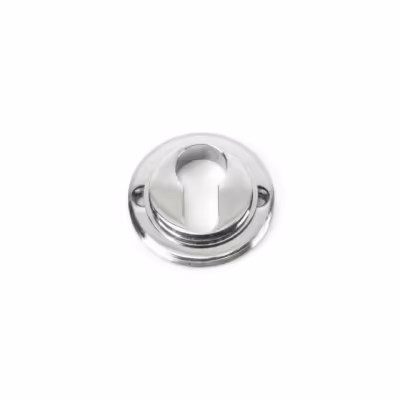 Polished Chrome Round Euro Escutcheon (Plain) - Image 4