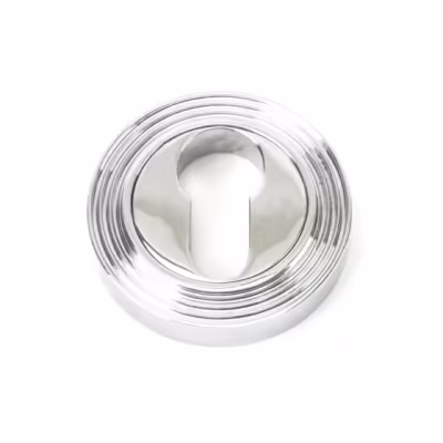 Polished Chrome Round Euro Escutcheon (Beehive)