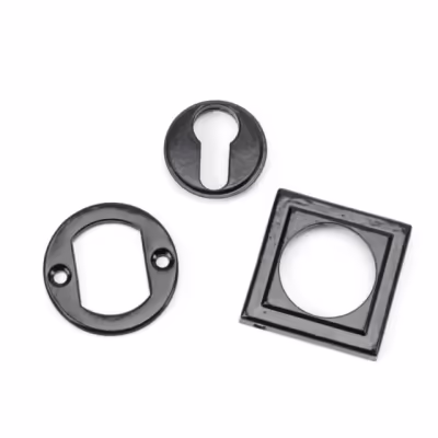 Black Round Euro Escutcheon (Square) - Image 4