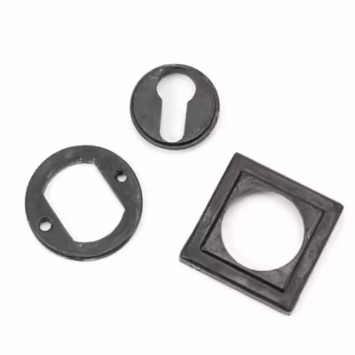 External Beeswax Round Euro Escutcheon (Square) - Image 4