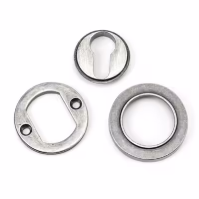 Pewter Round Euro Escutcheon (Plain) - Image 3
