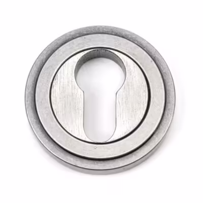 Pewter Round Euro Escutcheon (Art Deco)