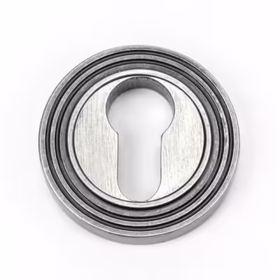 Pewter Round Euro Escutcheon (Beehive)