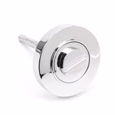 Polished Chrome Round Thumbturn Set (Plain) - Image 3