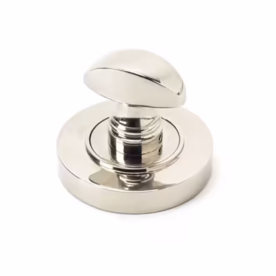Polished Nickel Round Thumbturn Set (Plain) - Image 2