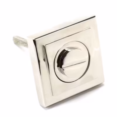 Polished Nickel Round Thumbturn Set (Square) - Image 3
