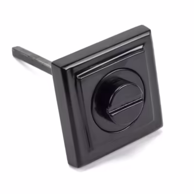 Black Round Thumbturn Set (Square) - Image 3