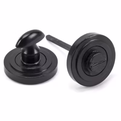 External Beeswax Round Thumbturn Set (Art Deco)