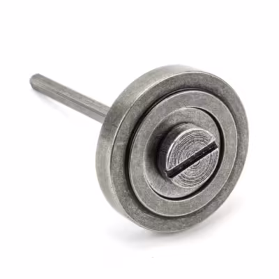 Pewter Round Thumbturn Set (Art Deco) - Image 3