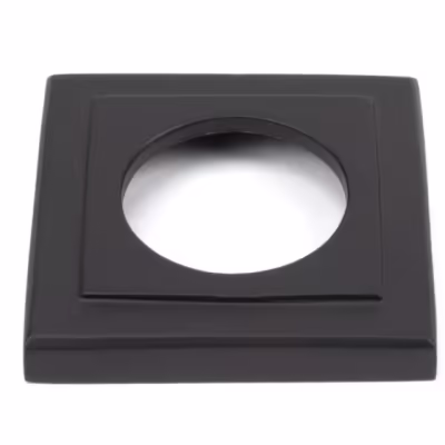 Aged Bronze Avon Round Lever on Rose Set (Square) - Image 4