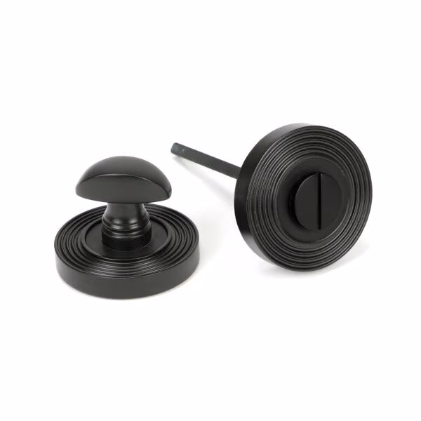 Aged Bronze Round Thumbturn Set (Beehive)