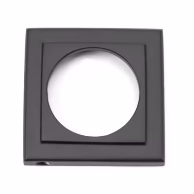 Aged Bronze Round Escutcheon (Square) - Image 3