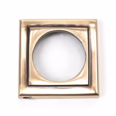 Polished Bronze Round Escutcheon (Square) - Image 3