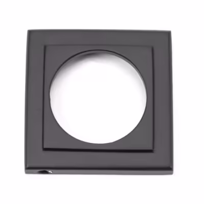Aged Bronze Round Euro Escutcheon (Square) - Image 3