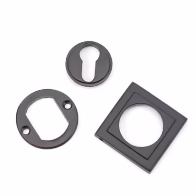 Aged Bronze Round Euro Escutcheon (Square) - Image 4