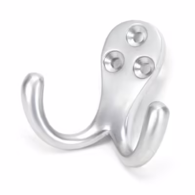 Satin Chrome Celtic Double Robe Hook - Image 1