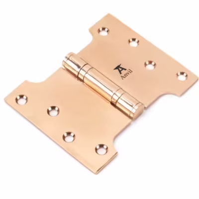 Polished Bronze 4" x 3" x 5" Parliament Hinge (pair) ss