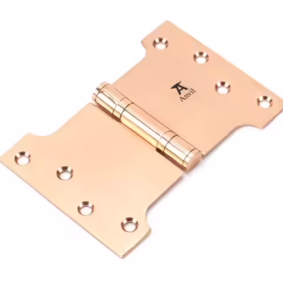 Polished Bronze 4" x 4" x 6" Parliament Hinge (pair) ss