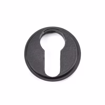Matt Black Round Euro Escutcheon (Beehive) - Image 4