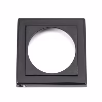 Matt Black Round Euro Escutcheon (Square) - Image 3