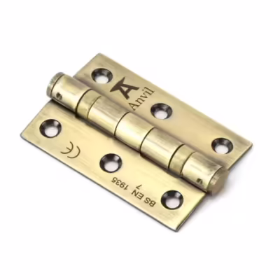 Aged Brass 3" Ball Bearing Butt Hinge (pair) ss