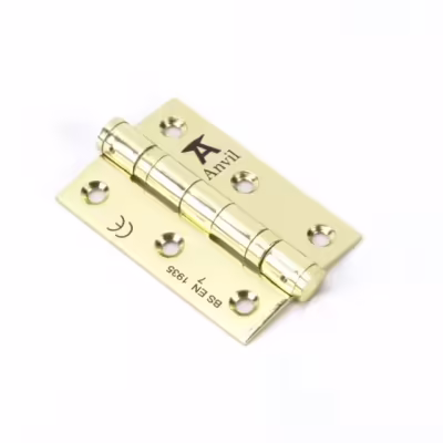 Polished Brass 3" Ball Bearing Butt Hinge (pair) ss