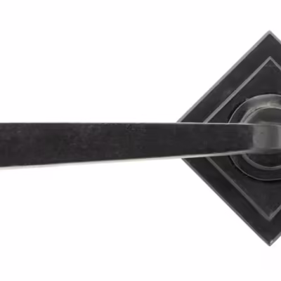 External Beeswax Avon Round Lever on Rose Set (Square) - Unsprung - Image 3