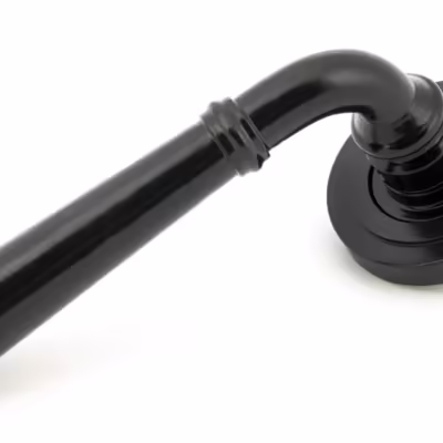 Black Regency Lever on Rose Set (Art Deco) - Unsprung