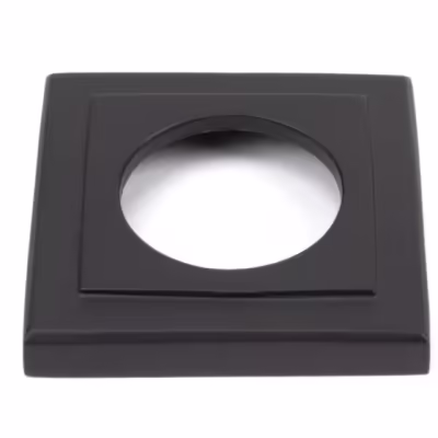 Aged Bronze Avon Round Lever on Rose Set (Square) - Unsprung - Image 4