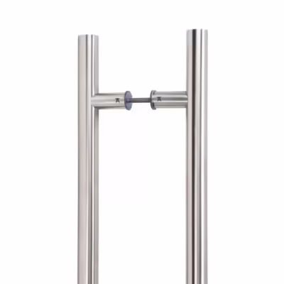 Satin SS (316) 0.6m T Bar Handle B2B Fix 32mm Ø