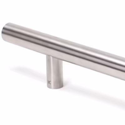 Satin SS (316) 1.5m T Bar Handle Bolt Fix 32mm Ø - Image 4