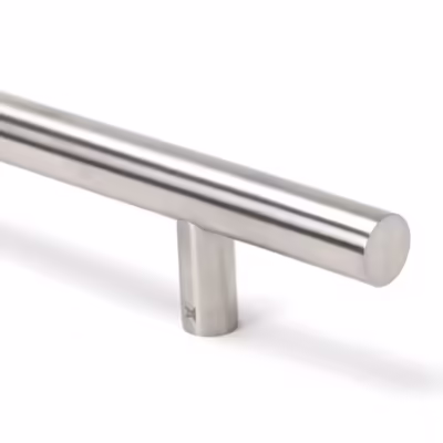 Satin SS (316) 1.8m T Bar Handle Secret Fix 32mm Ø - Image 3