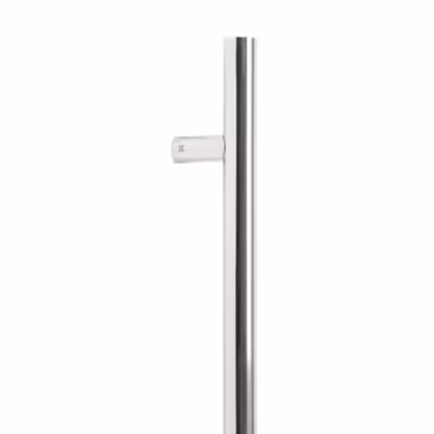 Polished SS (316) 0.9m T Bar Handle Secret Fix 32mm Ø - Image 1