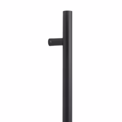 Matt Black SS (316) 0.9m T Bar Handle Bolt Fix 32mm Ø