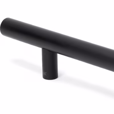 Matt Black SS (316) 0.9m T Bar Handle B2B Fix 32mm Ø - Image 4