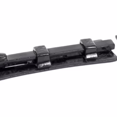 Black 6" Straight Monkeytail Bolt