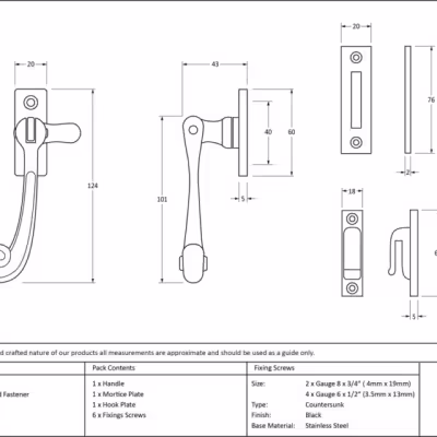 Black Rosehead Fastener - Image 3