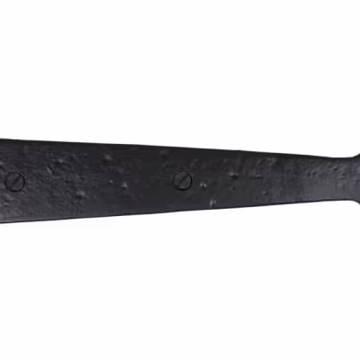 Black Smooth 12" Cast T Hinge (pair)