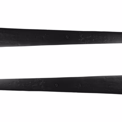 Black Smooth 18" Cast T Hinge (pair) - Image 2