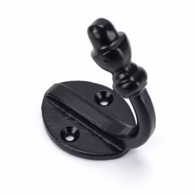 Black Coat Hook - Image 1