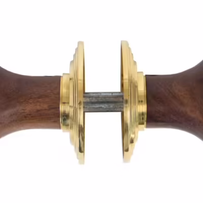 Rosewood Ringed Mortice/Rim Knob Set - Image 3